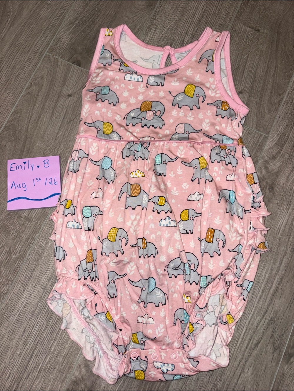 Little Sleepies Bamboo 3T Ruffled Bubble